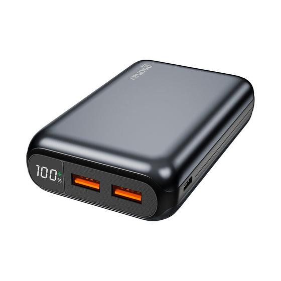 Imagem de Carregador USB Portatil 20000mAh, Cinza Espacial, PB20K20WSG, GEONAV  GEONAV