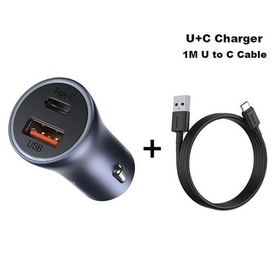 Imagem de Carregador Veiclular Compativel Samsung usb-c com cabo super rápida Todos Modelos