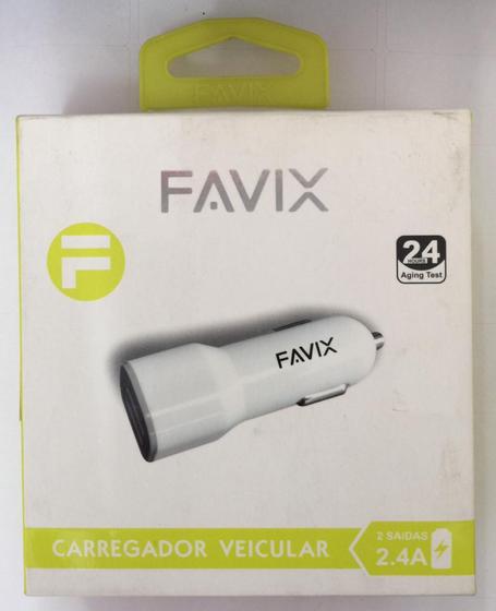 Imagem de Carregador veicular 2.4a - FAVIX