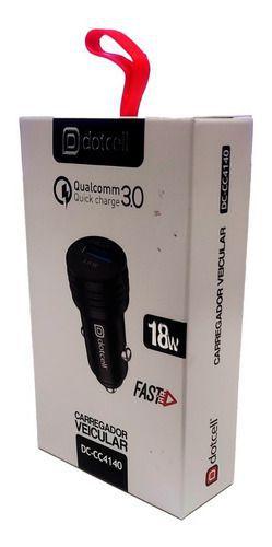 Imagem de Carregador Veicular Celular Qualcom 3.0 Automotivo 18w Fast