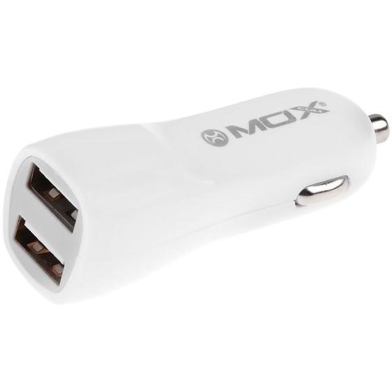 Imagem de Carregador Veicular Mox MO-CC310 2 USB - Branco