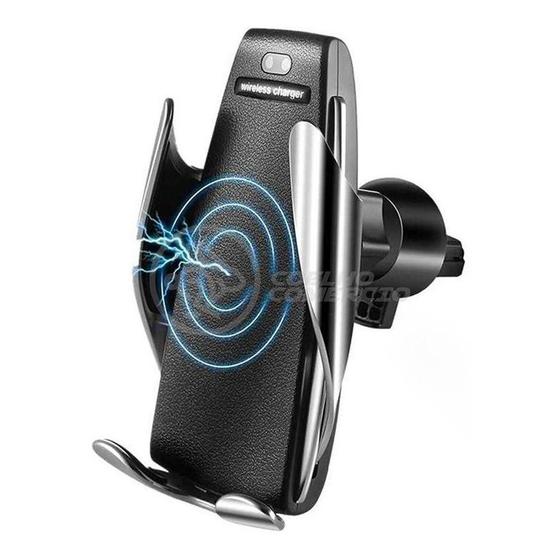Imagem de Carregador Veicular Por Indução Sem Fio Wireless 10w Qi S5