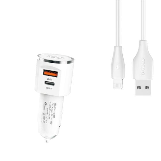 Imagem de Carregador Veicular Turbo Carro Usb/tipo C 40w Para Telefone