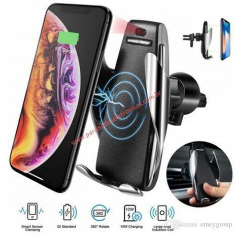 Carregador Veicular Wireless Qi Sem Fio Smart Sensor S5 Menor preço em Carregador Veicular Wireless Qi Sem Fio Smart Sensor S5