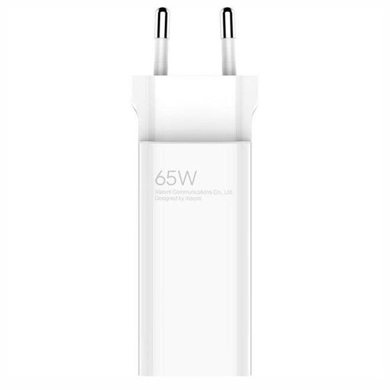 Imagem de Carregador Xiaomi Mi 65W Gan USB/USB-C Bivolt - Branco Eu 36252 BHR5515GL AD652GEU