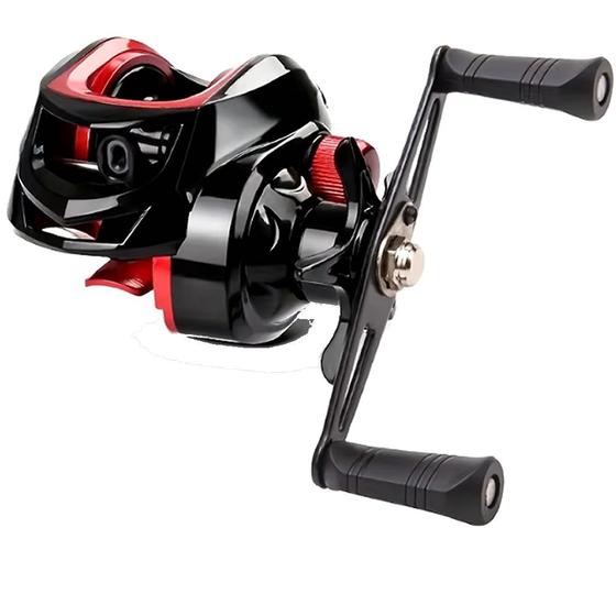 Imagem de Carretilha de Pesca Anti Cabeleira 19 Rolamentos Barata Suporta Até 15KG