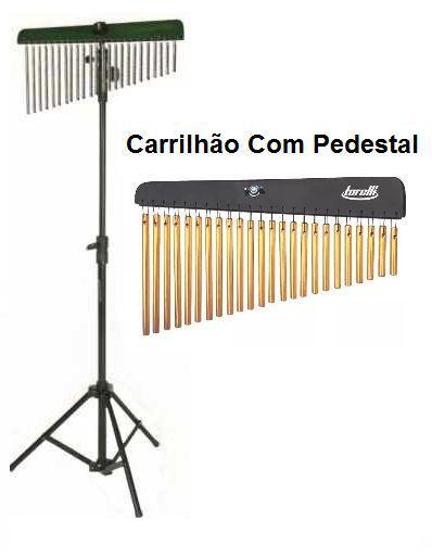 Imagem de Carrilhão de 24 barras dourado ta301 + pedestal hpc10