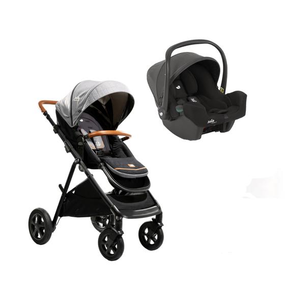 Carrinho de Bebe Joie Bebê Conforto Aeria Carbon Cinza Carrinho de Bebe Joie Bebê Conforto Aeria Carbon Cinza