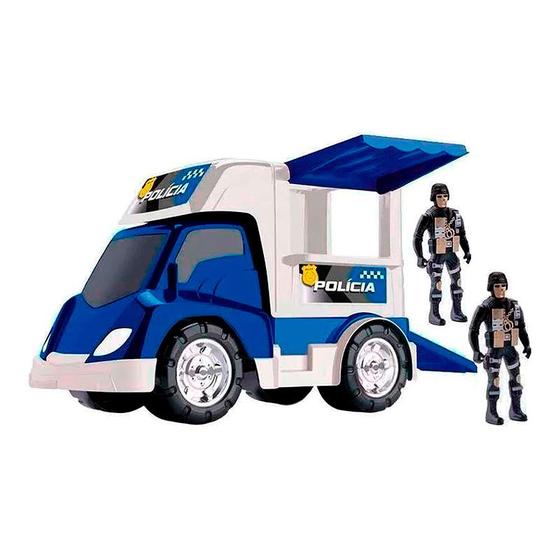 Imagem de Carrinho Base Móvel da Polícia com Guardas - 0137 - Samba Toys