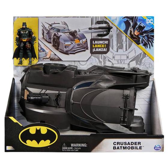 Imagem de Carrinho Batmóvel Crusader com Boneco Batman 10cm 3382 Sunny