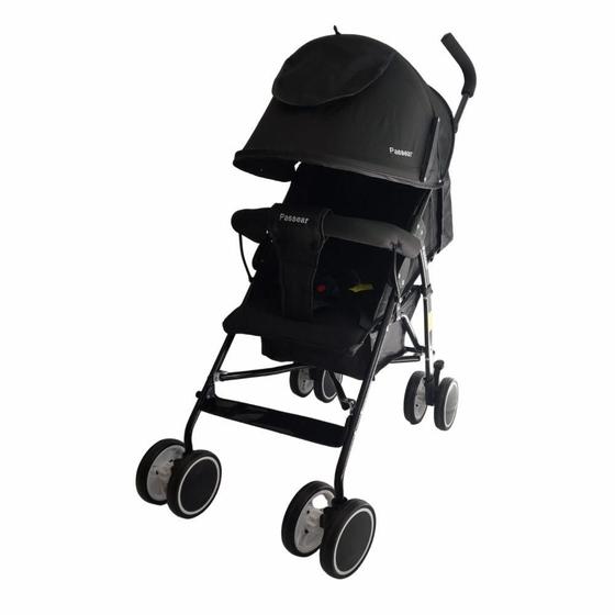 Carrinho de Bebe Passear Baby Alfa Preto Carrinho de Bebe Passear Baby Alfa Preto