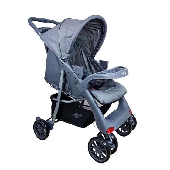 Carrinho de Bebe Passear Baby Atena Cinza Carrinho de Bebe Passear Baby Atena Cinza