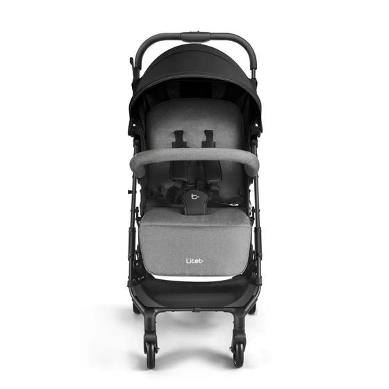 Imagem de Carrinho Bebê Compacto OPPA Litet 0 á 15kg Preto e Cinza