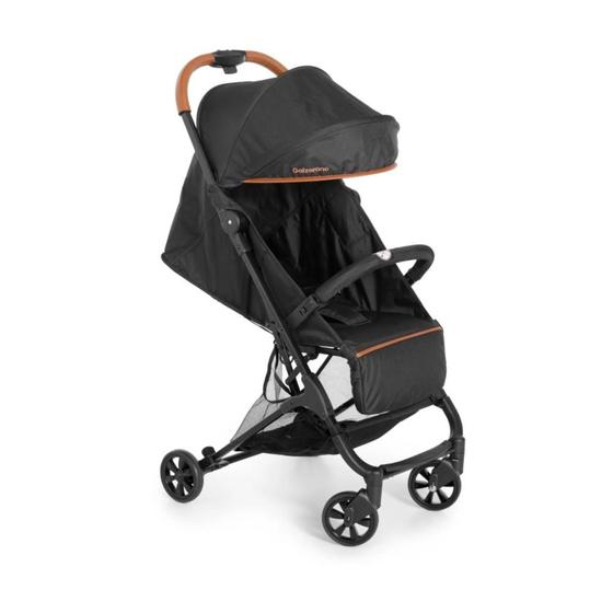 Carrinho de Bebe Galzerano Nico Camel Preto