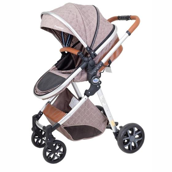 Carrinho de Bebe Passear Baby Ares Marrom Carrinho de Bebe Passear Baby Ares Marrom