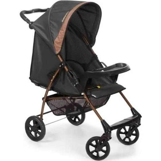 Carrinho de Bebe Galzerano Bebê Conforto Romano Preto e Cobre Carrinho de Bebe Galzerano Bebê Conforto Romano Preto e Cobre
