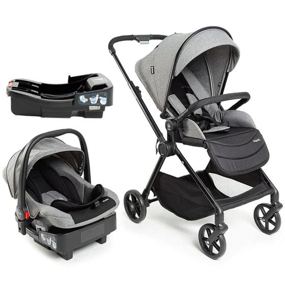 Carrinho de Bebe Safety 1st Bebê Conforto Magnific Cinza