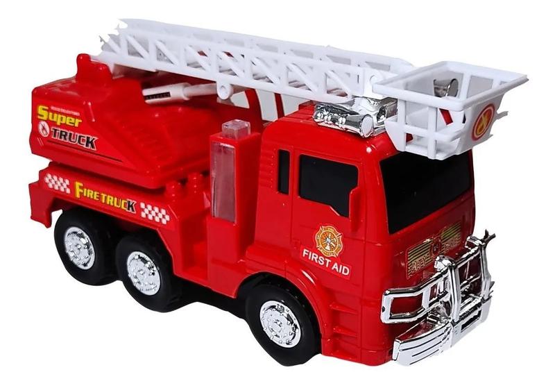 Carrinho Bombeiro Infantil Caminhão Com Luz E Som Movimento - Fungame ...
