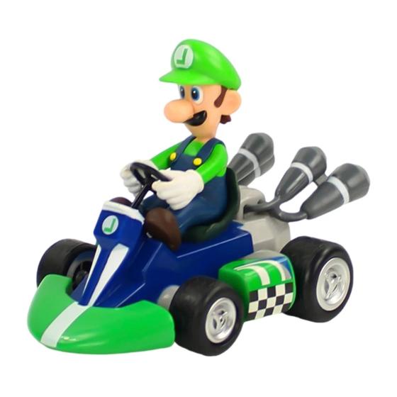 Imagem de Carrinho Boneco Action Figure Super Mario Kart Fricção