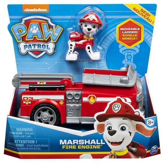 Carrinho Boneco Marshall Patrulha Canina Caminhão Bombeiro - Sunny ...