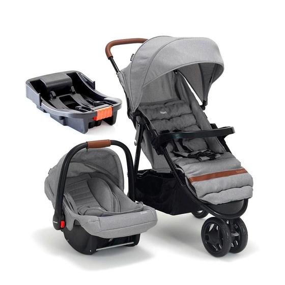 Imagem de Carrinho Breeze Infanti Trio Bebe Conforto Zion e Base Elos