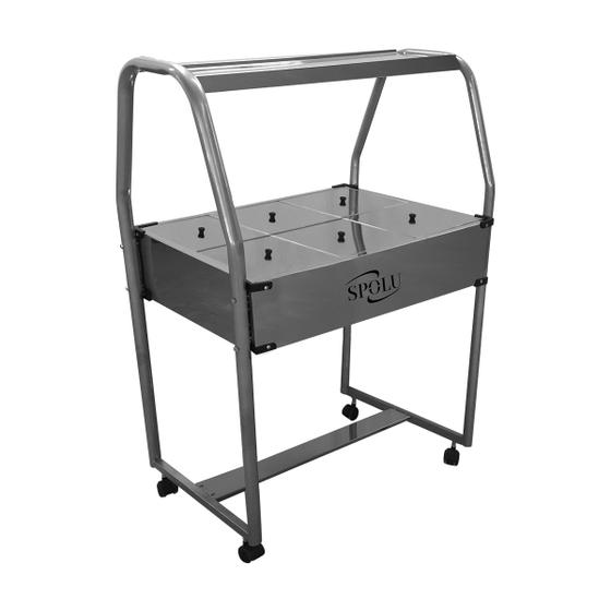 Carrinho Buffet Frio Para Salada 6 Cubas Inox Spolu 4,5L Com Gelo-X Menor preço em Carrinho Buffet Frio Para Salada 6 Cubas Inox Spolu 4,5L Com Gelo-X