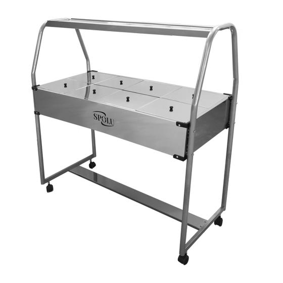 Carrinho Buffet Térmico Com 8 Cubas Inox SPL-508 Spolu 6L 220V Menor preço em Carrinho Buffet Térmico Com 8 Cubas Inox SPL-508 Spolu 6L 220V