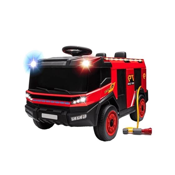 Imagem de Carrinho Caminhão Elétrico Infantil de Bombeiros com Mangueira Sons e Luzes 12v Zippy Toys