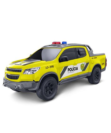 Imagem de Carrinho Caminhonete Viaturas Pick-Up S10 Policia Grande Pol