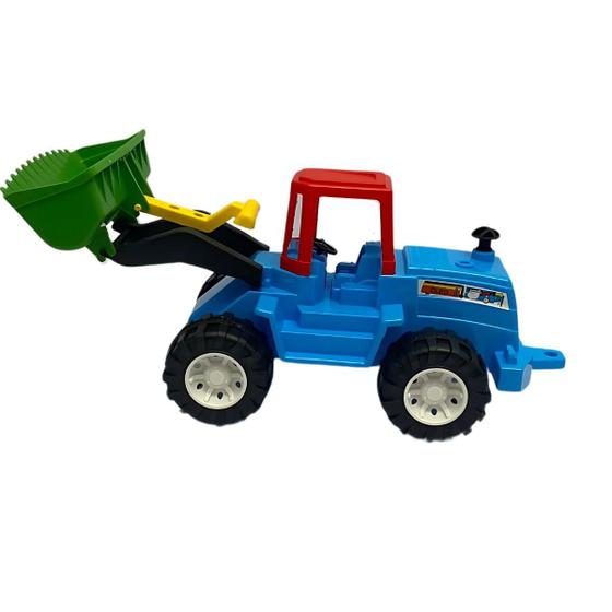 Imagem de Carrinho Carregadeira Retroescavadeira Trator Brinquedo Infantil