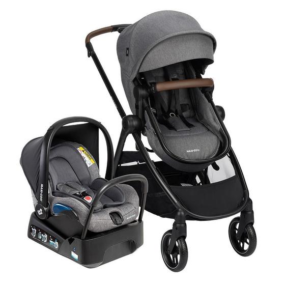 Carrinho de Bebe Maxi Cosi Bebê Conforto Anna³ Trio Select Cinza