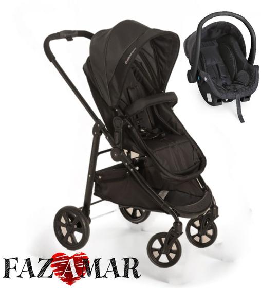 Imagem de carrinho com bebe conforto olympus black - galzerano