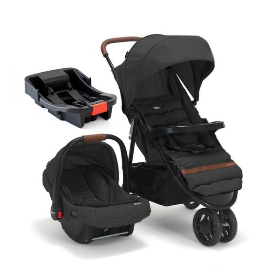 Carrinho de Bebe Infanti Bebê Conforto Trio Breeze Preto Carrinho de Bebe Infanti Bebê Conforto Trio Breeze Preto