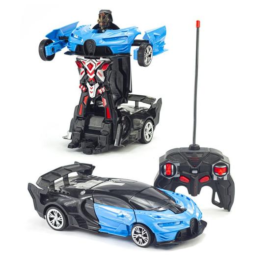 Carrinho Controle Remoto Com Bateria Recarregavel Vira Robo Mega Compras Azul Menor preço em Carrinho Controle Remoto Com Bateria Recarregavel Vira Robo Mega Compras Azul