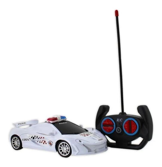 Imagem de Carrinho Controle Remoto Policia Super Carro Top 1:18