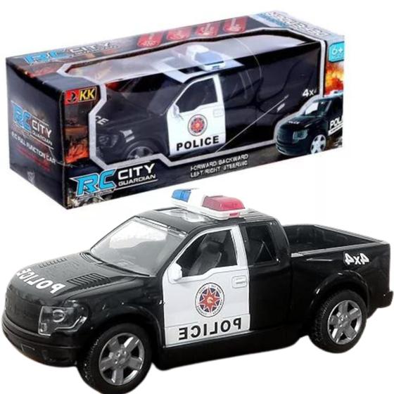 Imagem de Carrinho Controle Remoto Total Camioneta Da Policia 22cm