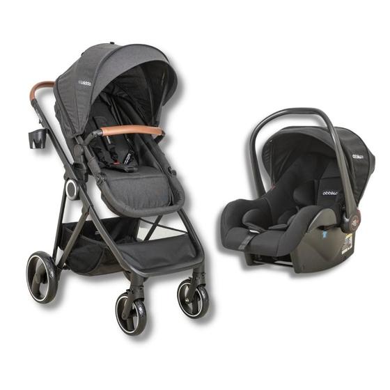 Carrinho de Bebe Kiddo Bebê Conforto Cosmos Preto