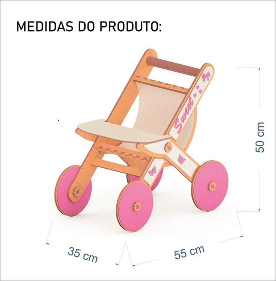 Imagem de Carrinho Cross Compatível Com Bebe Reborn P - Darama