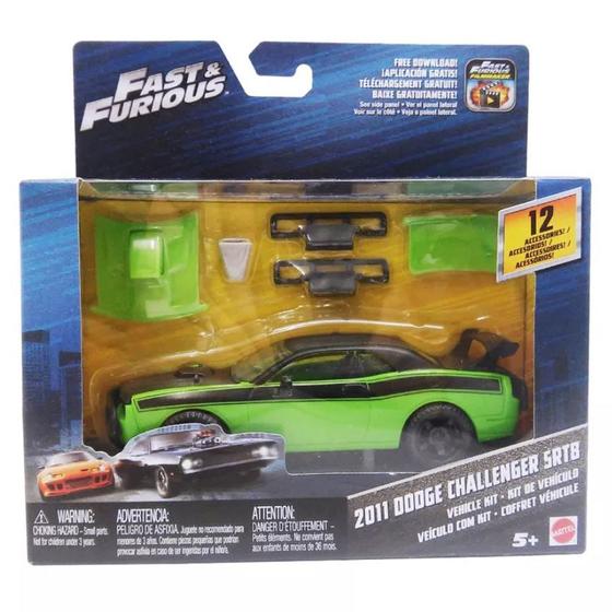 Imagem de Carrinho Customizável Velozes e Furiosos Dodge Challenger - FCG48 - Mattel