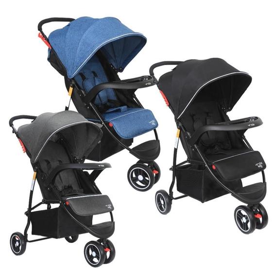 Carrinho de Bebe Maxi Baby 4ride Cinza