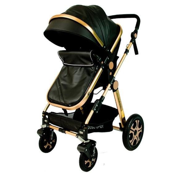 Imagem de Carrinho de Bebê 4 Rodas - Club Baby Preto