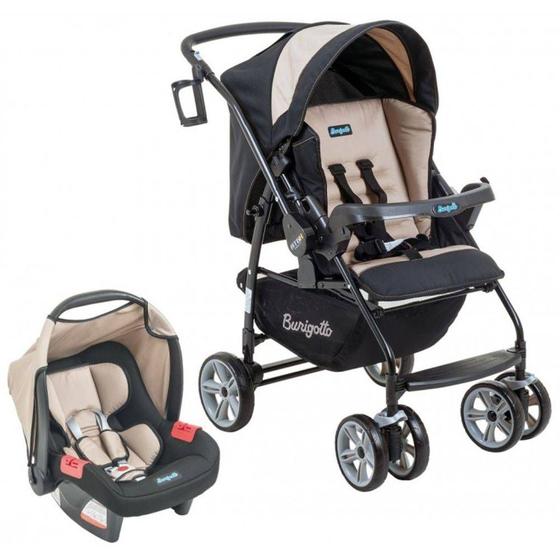 Imagem de Carrinho de Bebê AT6 K Bege com Cadeira Touring SE - Burigotto