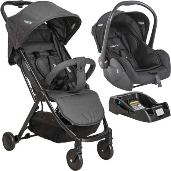 Imagem de Carrinho de Bebe Bebe Conforto Base Kiddo Road Melange Preto