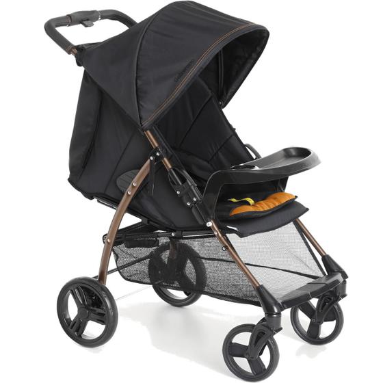 Carrinho de Bebe Galzerano San Remo Preto e Cobre Carrinho de Bebe Galzerano San Remo Preto e Cobre