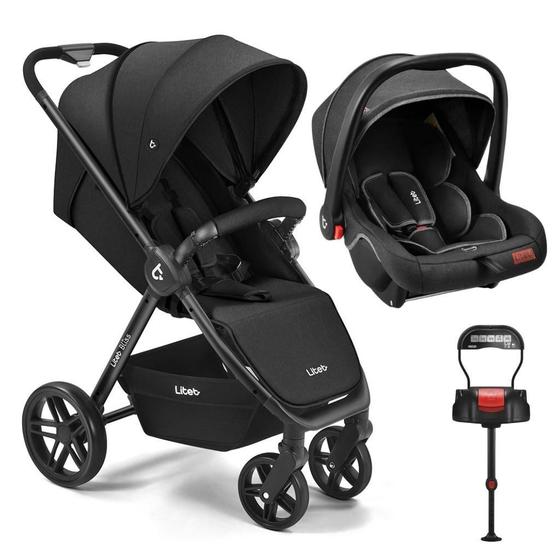 Imagem de Carrinho De Bebê Bliss Com Bebê Conforto E Base Isofix