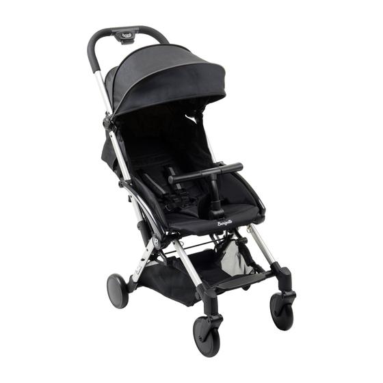 Carrinho de Bebe Burigotto Up Preto e Prata Carrinho de Bebe Burigotto Up Preto e Prata