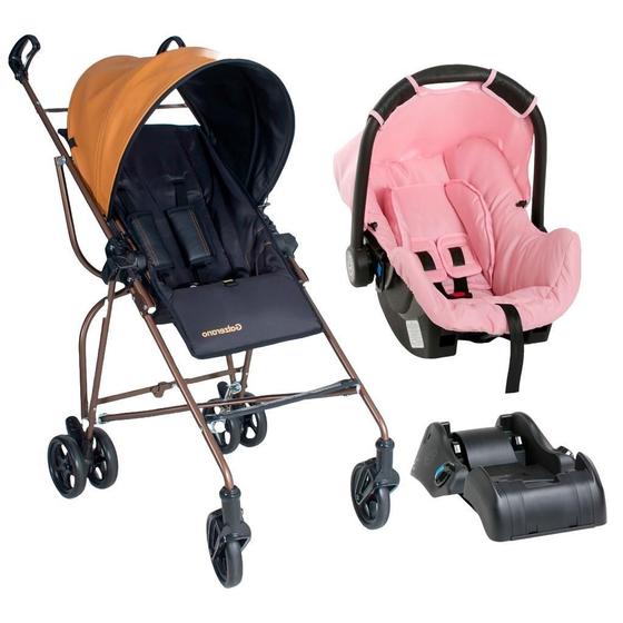 Imagem de Carrinho De Bebê Capri Dupla Face Com Bebê Conforto E Base