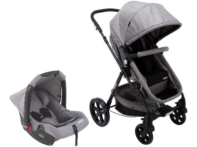 Carrinho de Bebe Cosco Bebê Conforto Poppy Duo Cinza Cax00443 Carrinho de Bebe Cosco Bebê Conforto Poppy Duo Cinza Cax00443