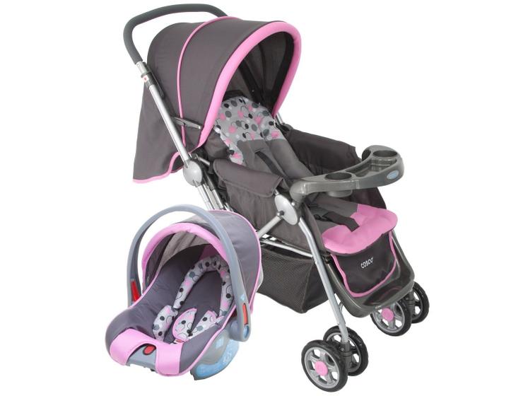 Imagem de Carrinho de Bebê com Bebê Conforto Cosco Kids