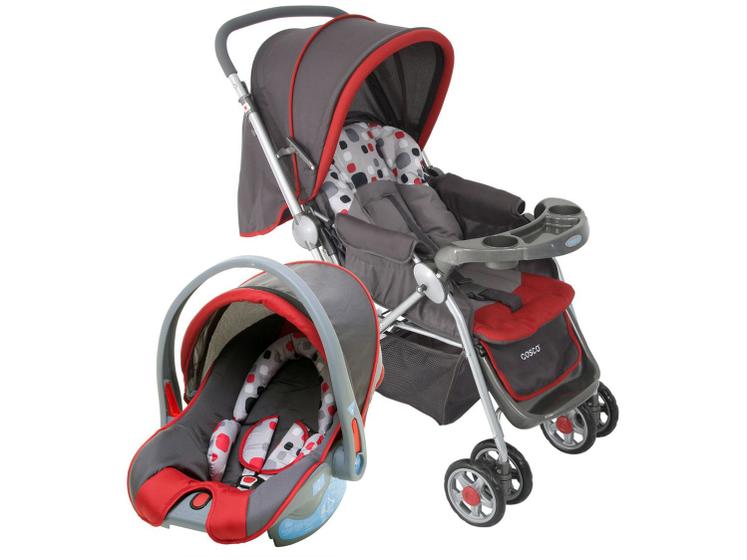 Carrinho de Bebê com Bebê Conforto Cosco Kids - Travel System Reverse 0 a 15kg Imagem de Carrinho de Bebê com Bebê Conforto Cosco Kids